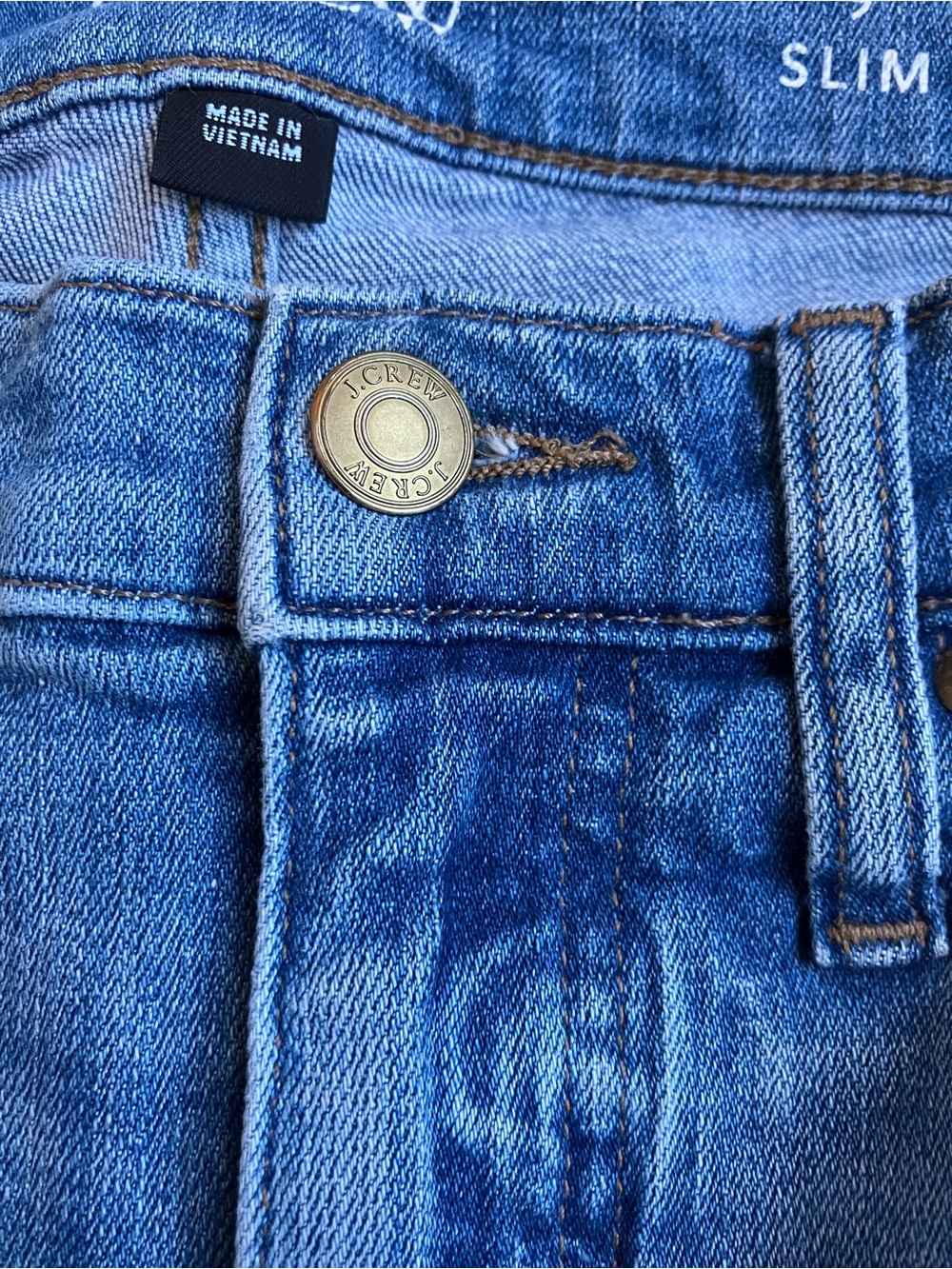 J.Crew 9" Vintage Slim Straight Jeans Size 23P - Picture 3 of 7